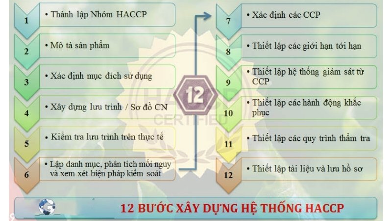 12 bước triển khai hệ thống HACCP trong sản xuất mỹ phẩm