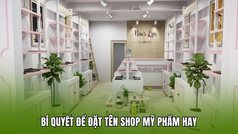 Bí quyết để đặt tên shop mỹ phẩm hay