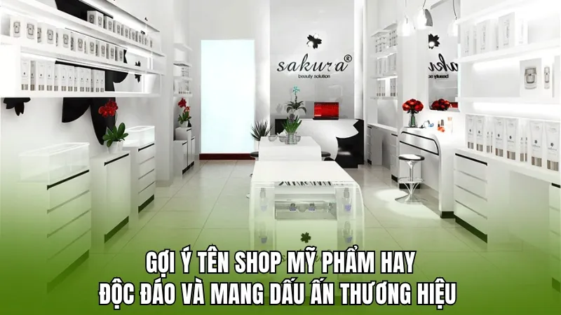 Gợi ý tên shop mỹ phẩm hay và ấn tượng