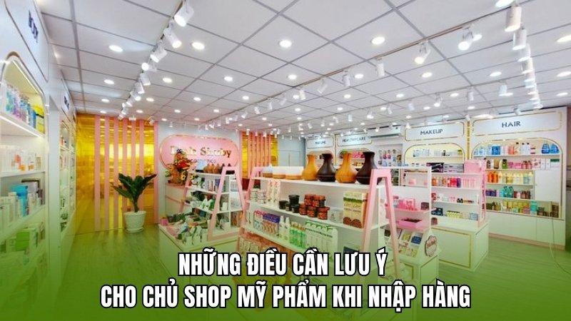 Muốn mở shop mỹ phẩm lấy hàng ở đâu và những điều cần lưu ý