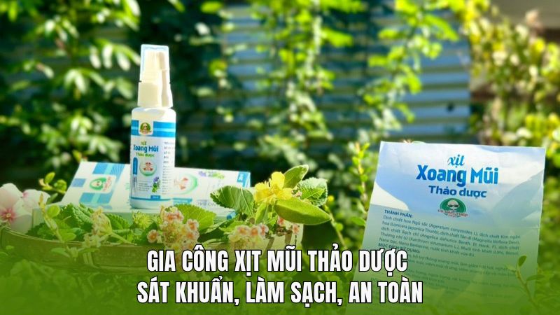 Gia Công Xịt Mũi Thảo Dược – Sát Khuẩn, Làm Sạch, An Toàn