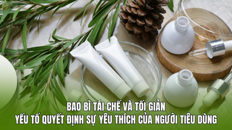 Bao bì tái chế và tối giản: Yếu tố quyết định sự yêu thích của người tiêu dùng