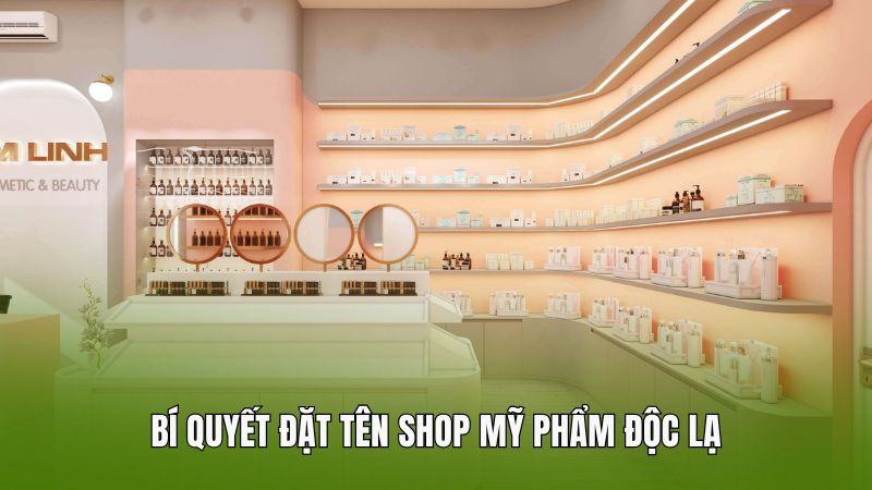 Bí quyết đặt tên shop mỹ phẩm độc lạ
