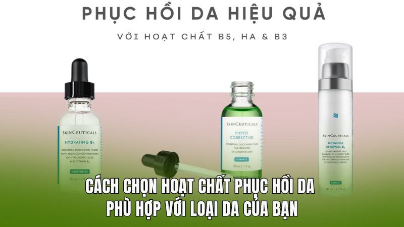 Cách chọn hoạt chất phục hồi da phù hợp với loại da của bạn