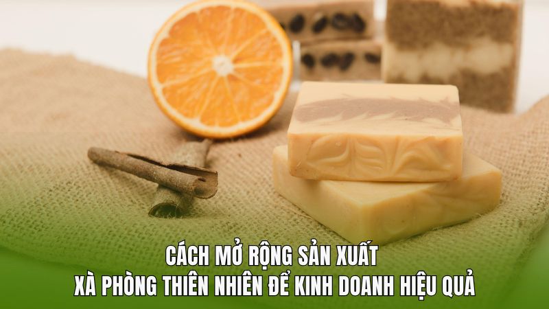 Cách mở rộng sản xuất xà phòng thiên nhiên để kinh doanh hiệu quả