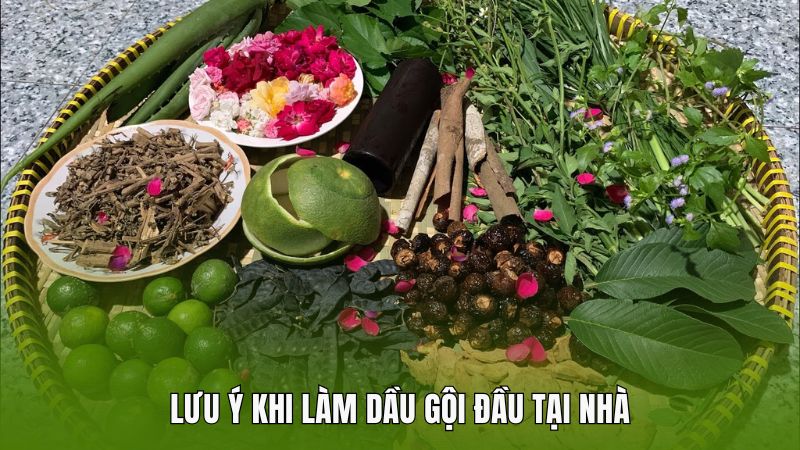 Lưu ý khi làm dầu gội đầu tại nhà