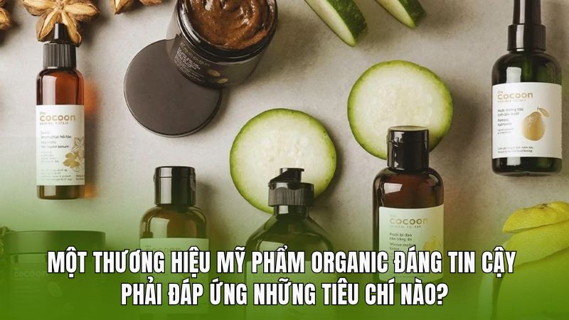Một thương hiệu mỹ phẩm organic đáng tin cậy phải đáp ứng những tiêu chí nào?