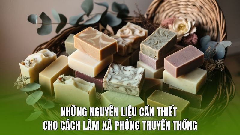 Những nguyên liệu cần thiết cho cách làm xà phòng truyền thống