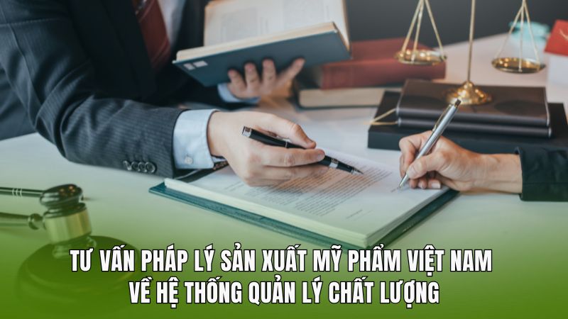 Tư vấn pháp lý sản xuất mỹ phẩm Việt Nam về hệ thống quản lý chất lượng
